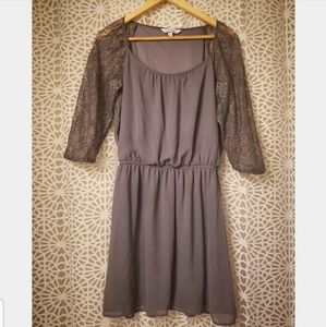Speechless soft purple lace 3/4 sleeve dress large